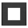 Рамка 1-постова Unica Deco Material, чорний папір NU600274