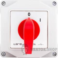 Пакетный переключатель LK16/1.216-ОВ/45 в корпусе, 1p, 0-1, 16А, IP44