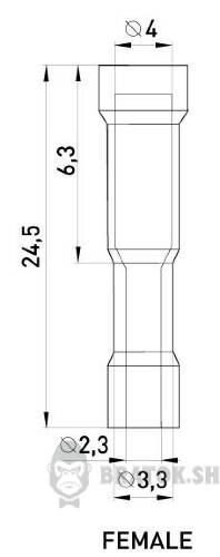 Ізольований наконечник e.terminal.stand.frd2.156.blue (blt.f.1,5.2,5), 100шт в Сумах