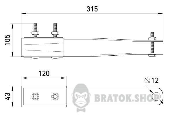 Анкерный изолированный зажим eiclamp.pro.70.120.c, 70-120 кв.мм p022004 в Киеве
