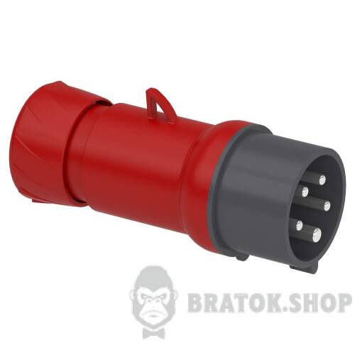 Кабельна вилка PratiKa, пряма, 16 A, 3P + N + E, 380-415 В AC, IP44 PKE16M435 у Києві