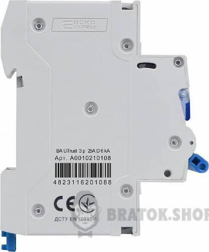 Автоматичний вимикач 3p 25A D 6kA АСКО-УКРЕМ BA UTrust A0010210108 у Сумах