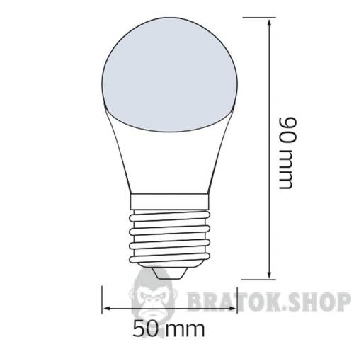 Лампа світлодіодна E27 3W 6400K A60 білий Horoz Electric SPECTRA 001-017-0003-051 у Києві