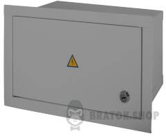 Корпус e.mbox.stand.w.15.z металевий, під 15 мод., що вбудовується, з замком