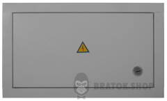 Корпус e.mbox.stand.w.15.z металевий, під 15 мод., що вбудовується, з замком