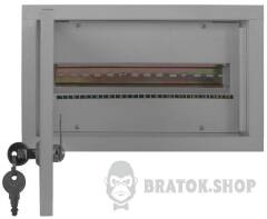Корпус e.mbox.stand.w.15.z металевий, під 15 мод., що вбудовується, з замком