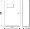 Корпус e.mbox.stand.n.f3.36.ze металлический, под 3-ф. электронный счетчик, 36 мод., навесной, с замком s0100073 в Киеве