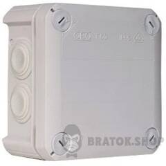 Коробка распределительная Obo Bettermann T 60, 114х114х57, IP 66, светлосерая, с кабельными вводами