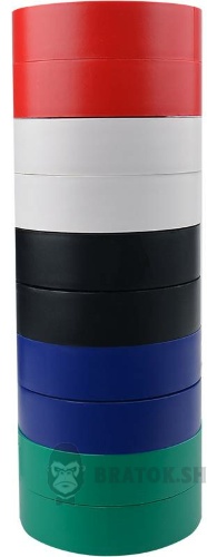 Ізолента ПВХ набір 10x20м 0.13/19мм АСКО-УКРЕМ A0150020019 у Сумах