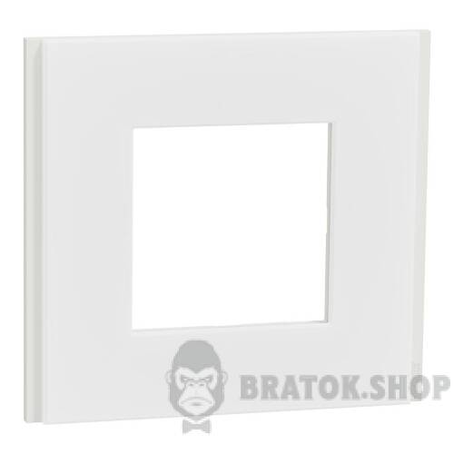 Рамка 1-постова Unica Deco Material, матовий білий NU600279