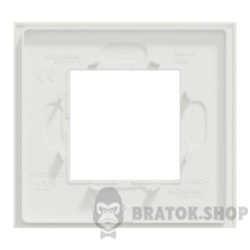 Рамка 1-постова Unica Deco Material, матовий білий NU600279