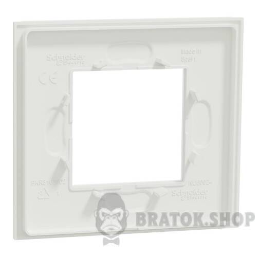 Рамка 1-постова Unica Deco Material, матовий білий NU600279