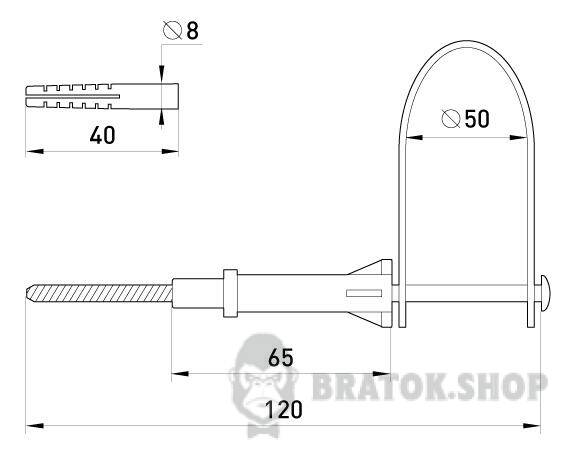 Дюбель зі стяжкою e.holder.pro.s під гвинт у Сумах