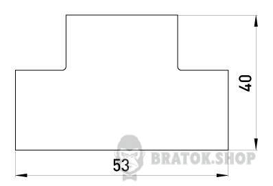 Т-соединитель e.trunking.t.channel.stand.40.16 для короба 40х16мм s5033005 в Киеве