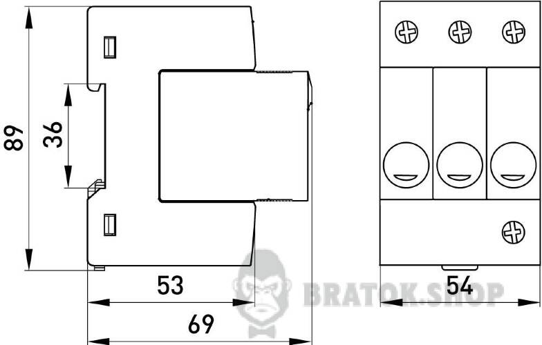 Пристрій для захисту від імпульсних перенапруг e.stand.spd.3B.385, клас В s076003 у Києві