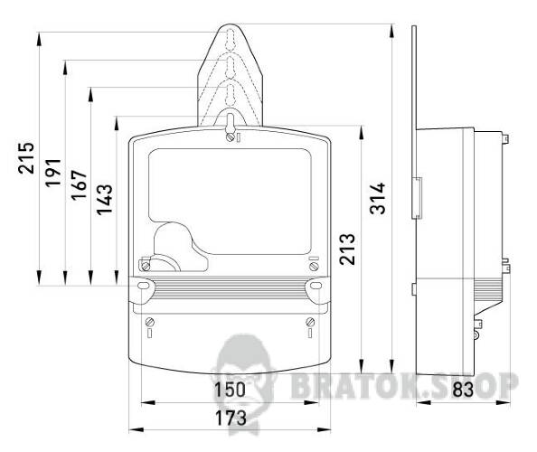 Трифазний лічильник НІК 2303 АРТ2Т 1121 3х220/380В 5(10)А CL+RS485 у Сумах