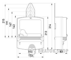 Трифазний лічильник НІК 2303 АРТ2Т 1121 3х220/380В 5(10)А CL+RS485