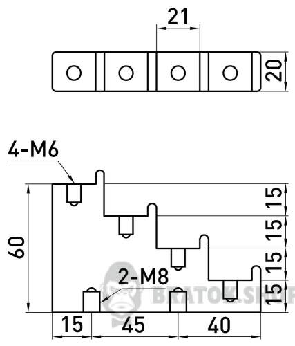 Ізолятор ступінчатий e.step.ct4-20 300A s054101 у Сумах