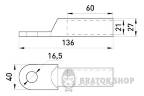 Оцинкований кабельний наконечник e.end.stand.z.240 s021011 у Києві