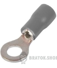 Ізольований наконечник e.terminal.stand.rv3.3,5.5.grey 2.5-4 кв.мм, сірий, 100шт