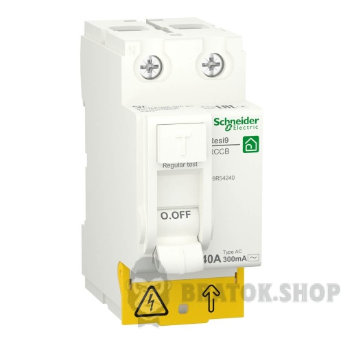 Дифреле ПЗВ 2P 40А 300mА AC Schneider Electric Resi9 (R9R54240)