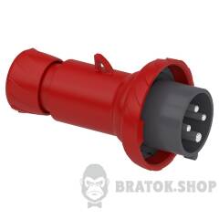 Кабельна вилка PratiKa, пряма, 16 A, 3P + E, 380-415 В AC, IP67