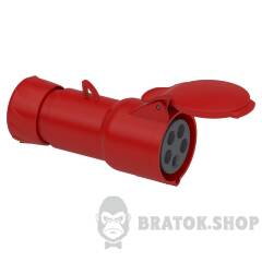 КАБ.РОЗЕТКА, ШВИД.16А 3P+N+E IP44 380В