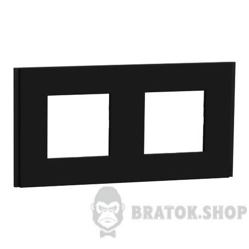 Рамка 2-постова Unica Deco Material, каучук NU600472