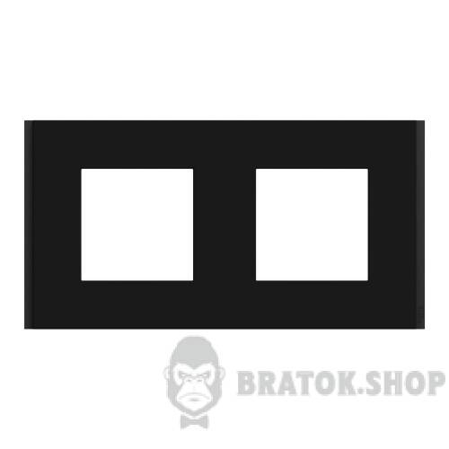 Рамка 2-постова Unica Deco Material, каучук NU600472