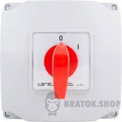Пакетный переключатель LK40/2.211-ОВ/45 в корпусе, 3p, 0-1, 40А, IP44