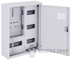 Корпус обліку металевий e.mbox.pro.n.f3.27 IP31 навісний під 3ф лічильник, 27 модулів
