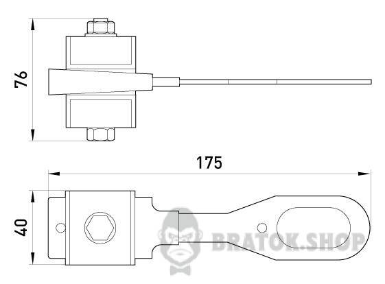 Анкерный изолированный зажим eiclamp.4.16.25.zr, усиленный, 16-25 кв.мм p021007 в Киеве