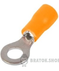Ізольований наконечник e.terminal.stand.rv3.3,5.5.orange 2.5-4 кв.мм, помаранчевий, 100шт