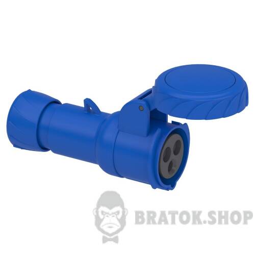 КАБ.РОЗЕТКА, ШВИД.16А 2P+E IP67 250В PKY16M723