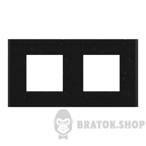 Рамка 2-постова Unica Deco Material, чорний папір NU600474 в Киеве