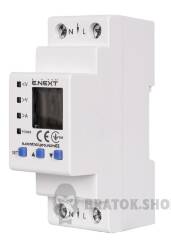 Реле контроля напряжения и тока однофазное 63А с индикацией e.control.pro.vcm63