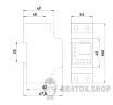 Реле контроля напряжения и тока однофазное 63А с индикацией e.control.pro.vcm63 p0690103 в Киеве