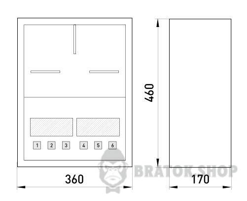 Корпус e.mbox.stand.n.f3.22.z.str металлический, под 3-ф. счетчик, навесной, 22 мод., с замком, уличная s0100147 в Киеве
