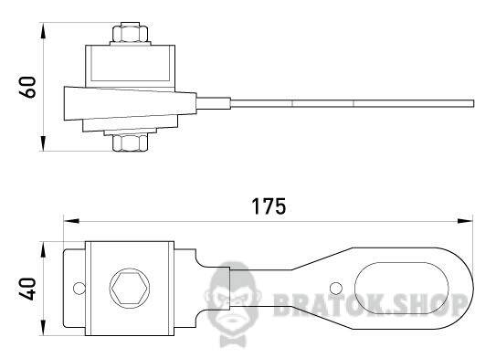 Анкерный изолированный зажим eiclamp.2.16.25.zr, усиленный, 16-25 кв.мм p021009 в Киеве