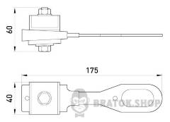 Анкерный изолированный зажим eiclamp.2.16.25.zr, усиленный, 16-25 кв.мм