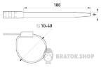 Кабельна стяжка e.ct.uv.180.9, 180х9мм стійка до ультрафіолету