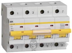 Автоматичний вимикач 4P C 10кА IEK ВА47-100