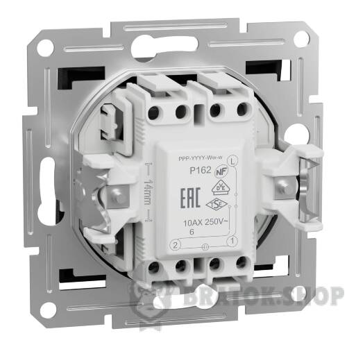 Вимикач одноклавішний прохідний Schneider Electric Asfora чорний EPH1500171 з підсвічуванням у Сумах