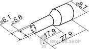 Наконечник трубчатый с изоляцией 16 мм АСКО-Укрем НТ 16.0-18 A0060010032 зеленый