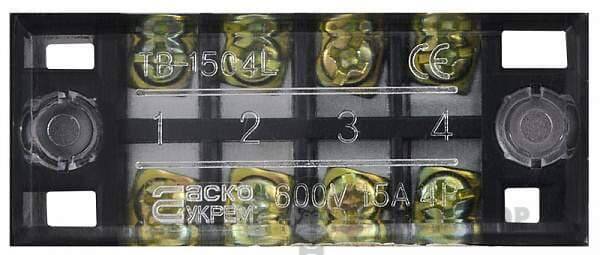 Клемна колодка прохідна 15A/4 АСКО-Укрем TB1504 A0130050002