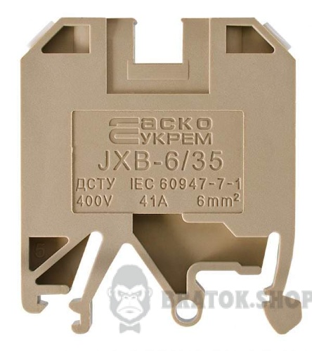 Клеммник винтовой 41A АСКО-Укрем 6/35 желтый A0130010015 в Сумах