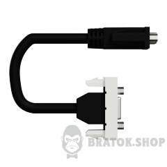 Розетка HD15 female (VGA) 1 модуль білий