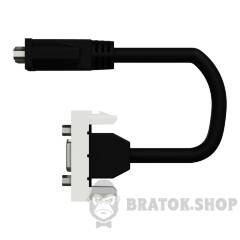 Розетка HD15 female (VGA) 1 модуль білий