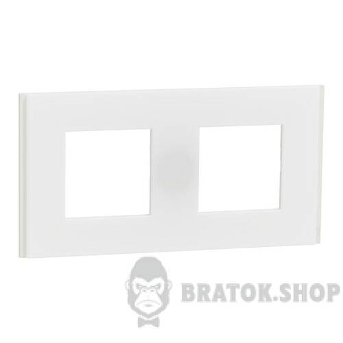Рамка 2-постова Unica Deco Material, матовий білий NU600479 в Киеве