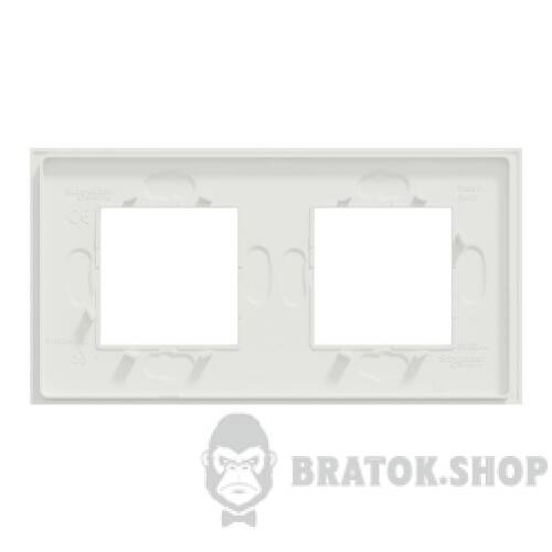 Рамка 2-постова Unica Deco Material, матовий білий NU600479 в Киеве